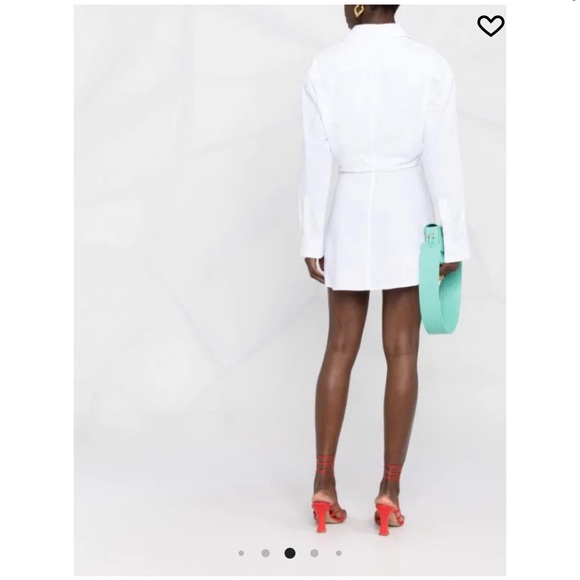 Jacquemus White Layered Shirt Dress - Picture 1 of 4